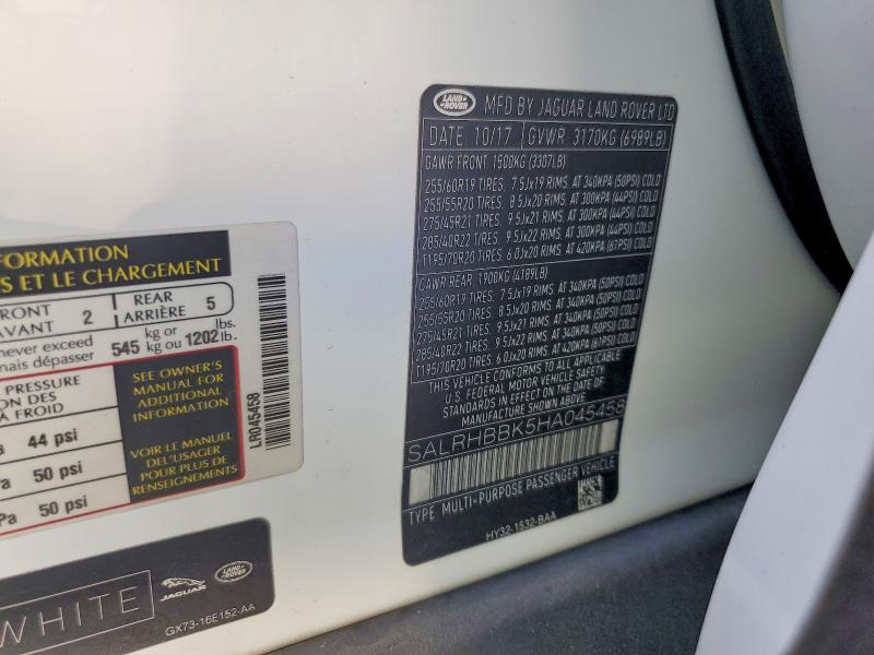 Продажа на аукционе авто 2017 Land Rover Discovery Ii, vin: SALRHBBK5HA045458, номер лота: 57388106
