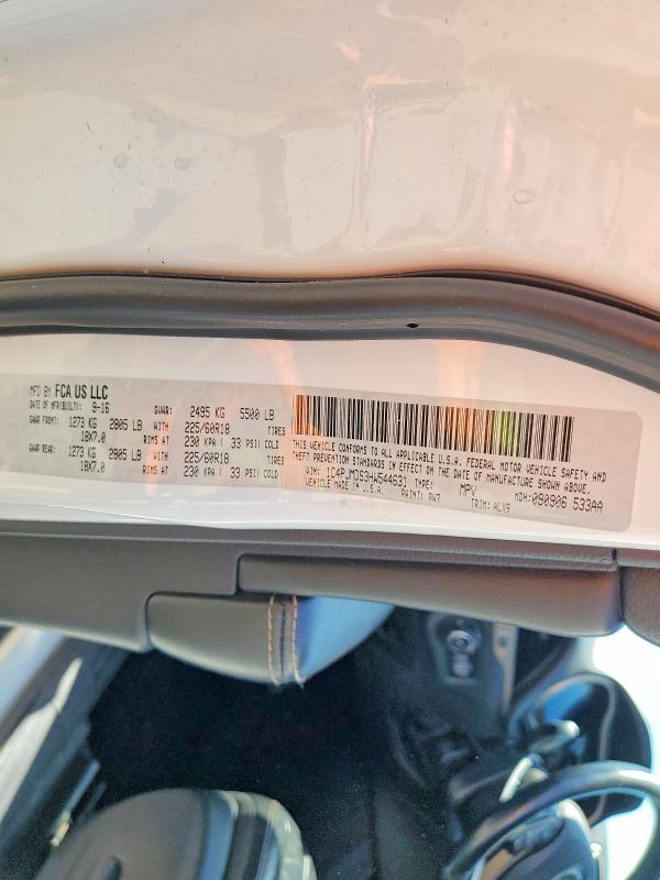 55652676 :رقم المزاد ، 1C4PJMDS3HW544631 vin ، 2017 Jeep Cherokee مزاد بيع