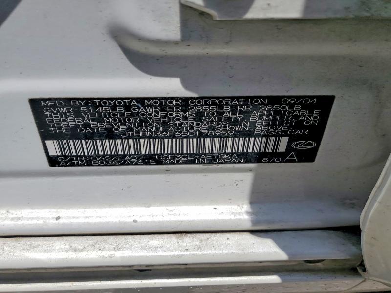 Продажа на аукционе авто 2005 Lexus Ls, vin: JTHBN36F650178959, номер лота: 56838076