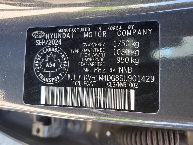 Auction sale of the 2025 Hyundai Elantra, vin: KMHLM4DG8SU901429, lot number: 58198306