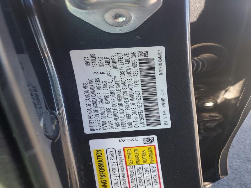 Продажа на аукционе авто 2025 Honda Civic, vin: 2HGFE2F55SH529437, номер лота: 85618685