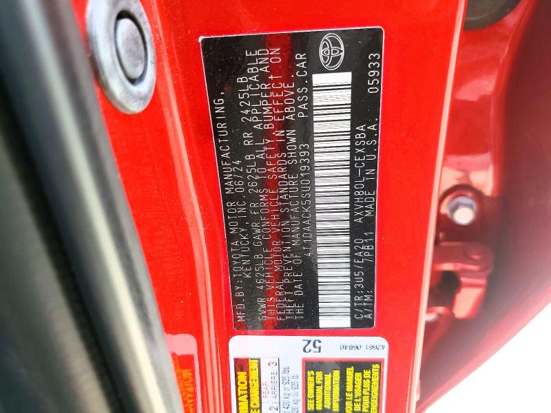 59064546 :رقم المزاد ، 4T1DAACK5SU019393 vin ، 2025 Toyota Camry مزاد بيع