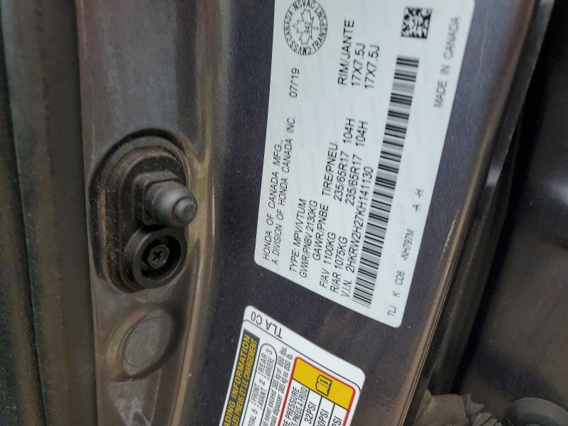 Продажа на аукционе авто 2019 Honda Cr-v, vin: 2HKRW2H27KH141130, номер лота: 51675956