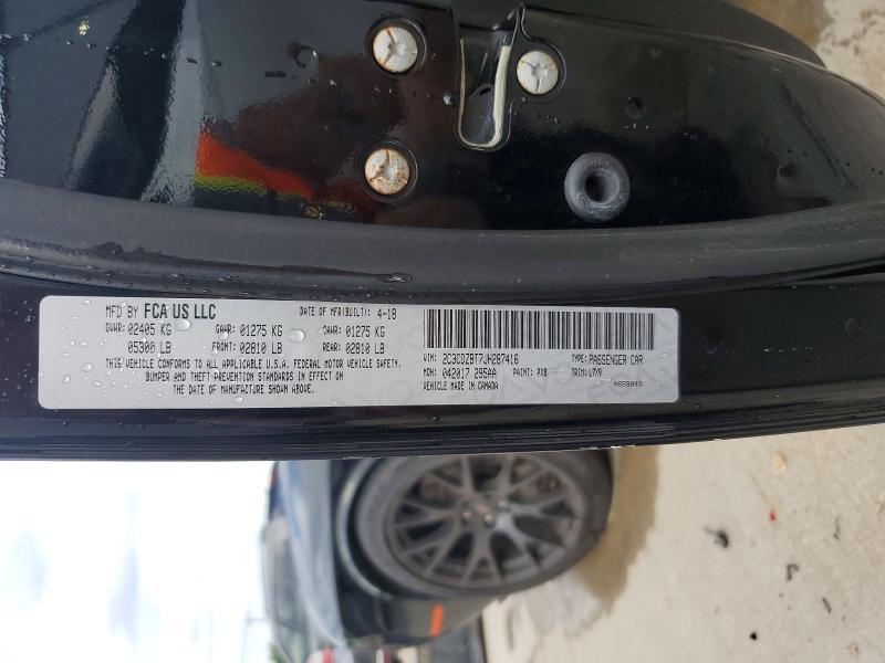 Продаж на аукціоні авто 2018 Dodge Challenger, vin: 2C3CDZBT7JH287416, номер лоту: 54947736