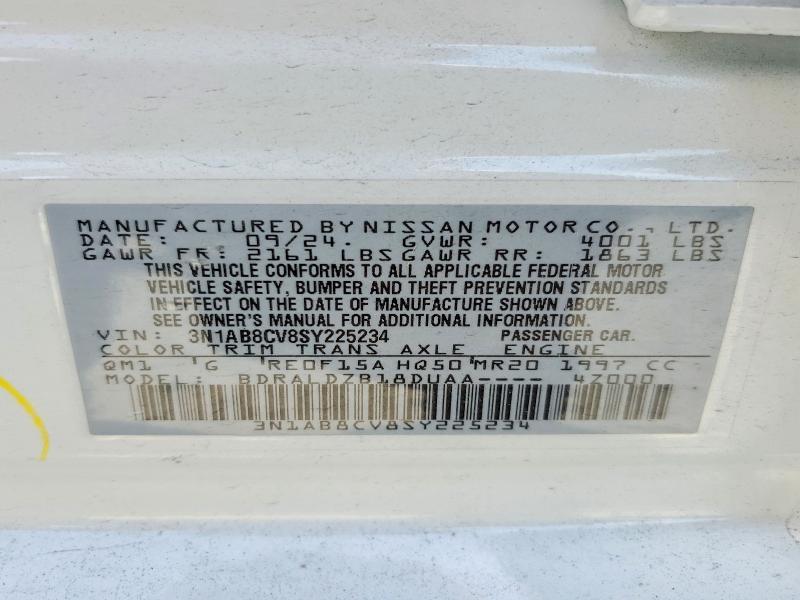 Продажа на аукционе авто 2025 Nissan Sentra, vin: 3N1AB8CV8SY225234, номер лота: 58635886