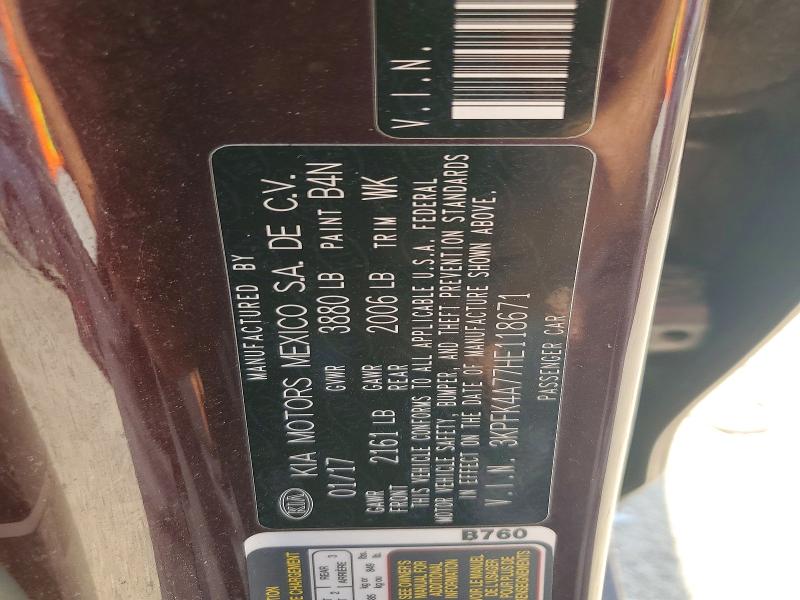 Продаж на аукціоні авто 2017 Kia Forte, vin: 3KPFK4A77HE118671, номер лоту: 55955766