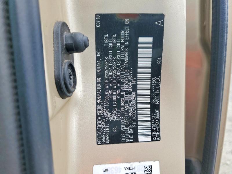 Aukcja sprzedaży 2011 Toyota Sienna, vin: 5TDJK3DC1BS002960, numer aukcji: 58935936