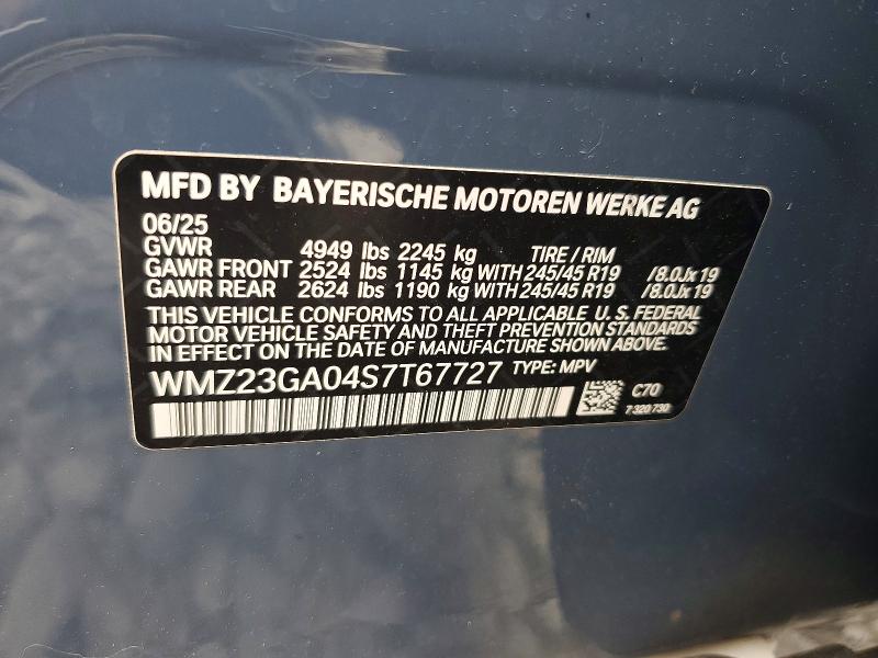Продаж на аукціоні авто 2025 Mini Countryman, vin: WMZ23GA04S7T67727, номер лоту: 57925276