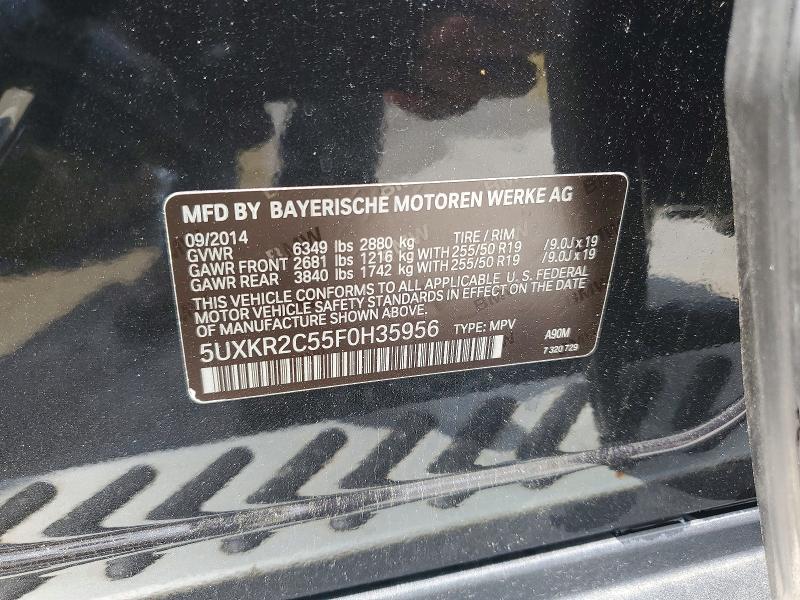 2015 Bmw X5 მანქანა იყიდება აუქციონზე, vin: 5UXKR2C55F0H35956, აუქციონის ნომერი: 56607816