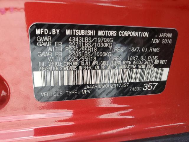 Продажа на аукционе авто 2017 Mitsubishi Outlander Sport, vin: JA4AR3AW3HZ017357, номер лота: 57133546