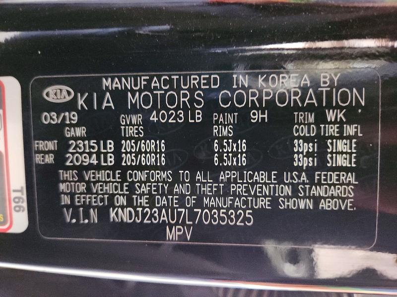 Продажа на аукционе авто 2020 Kia Soul, vin: KNDJ23AU7L7035325, номер лота: 56613226