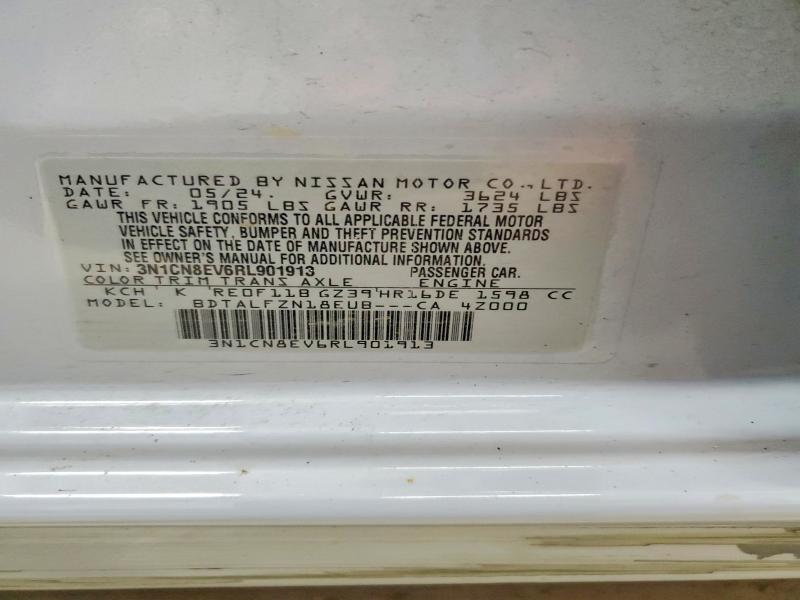 Aukcja sprzedaży 2024 Nissan Versa, vin: 3N1CN8EV6RL901913, numer aukcji: 57422036