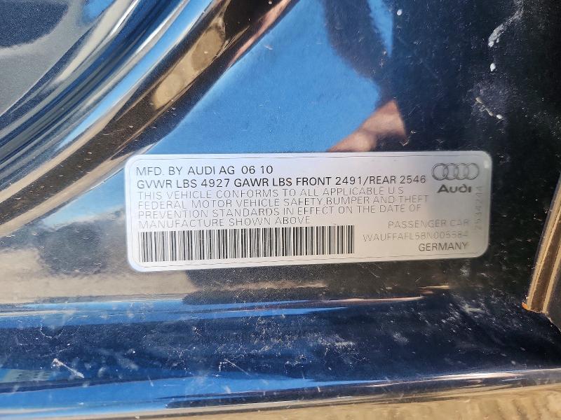 56678666 :رقم المزاد ، WAUFFAFL5BN005584 vin ، 2011 Audi A4 مزاد بيع