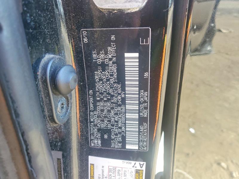 Aukcja sprzedaży 2011 Lexus Gx, vin: JTJBM7FXXB5018681, numer aukcji: 55132416