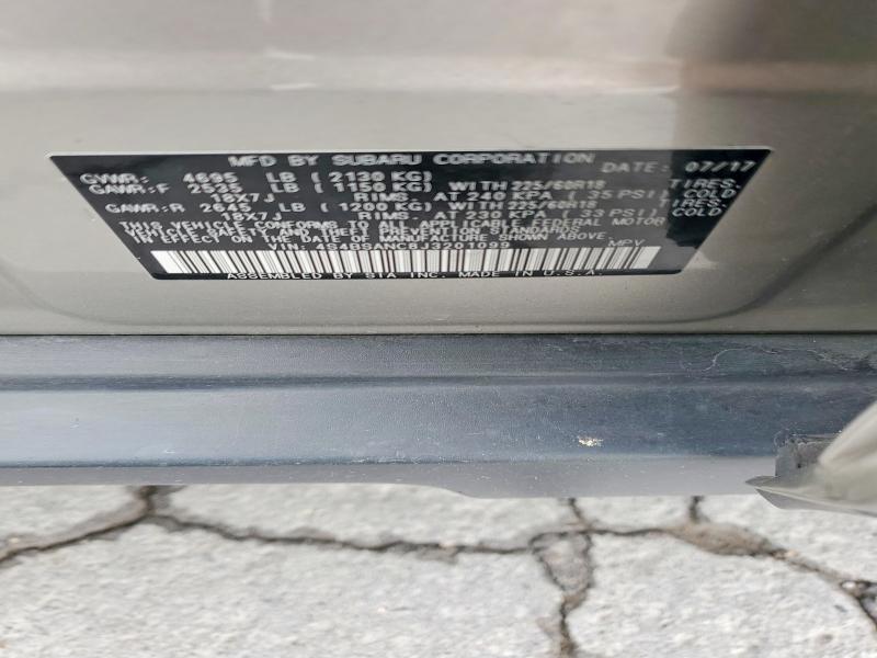 Aukcja sprzedaży 2018 Subaru Outback, vin: 4S4BSANC8J3201099, numer aukcji: 58136266