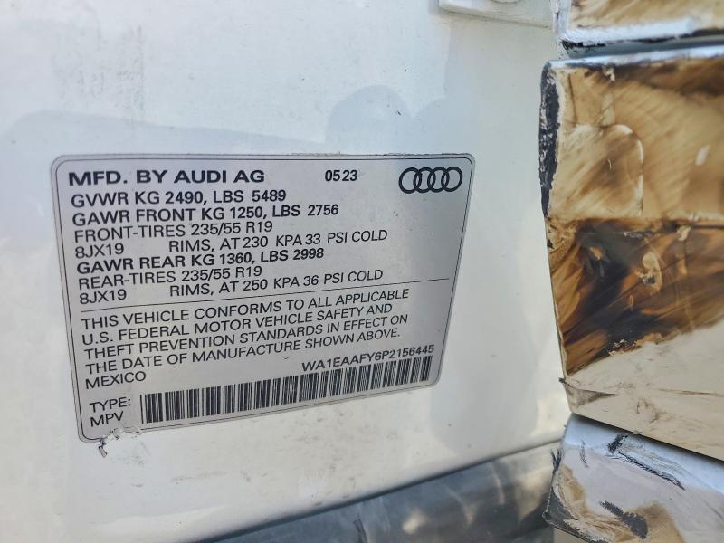 Aukcja sprzedaży 2023 Audi Q5, vin: WA1EAAFY6P2156445, numer aukcji: 56541116