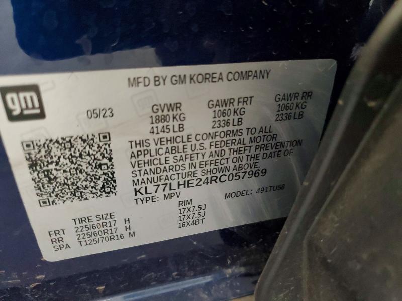 Продаж на аукціоні авто 2024 Chevrolet Trax, vin: KL77LHE24RC057969, номер лоту: 59068486