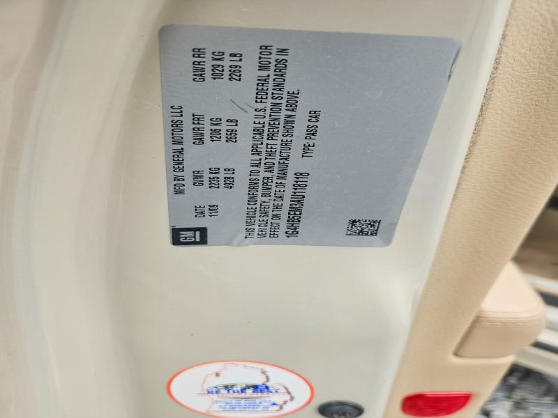 Продажа на аукционе авто 2010 Buick Lucerne, vin: 1G4HB5EM3AU118118, номер лота: 56639686
