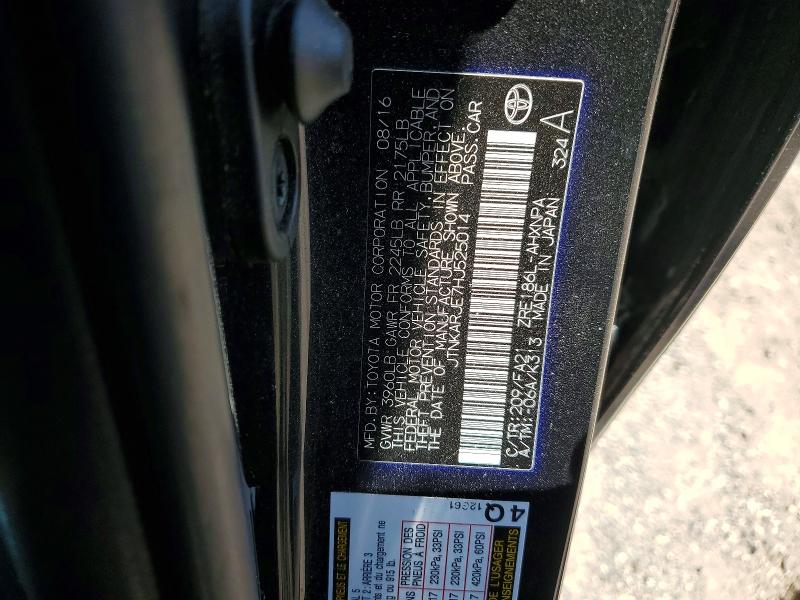 2017 Toyota Corolla Im მანქანა იყიდება აუქციონზე, vin: JTNKARJE7HJ525014, აუქციონის ნომერი: 55278256