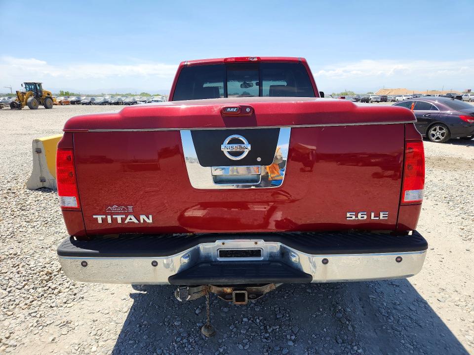 2006 Nissan Titan მანქანა იყიდება აუქციონზე, vin: 1N6AA06B66N546952, აუქციონის ნომერი: 57762446