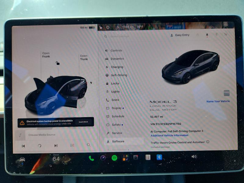 Aukcja sprzedaży 2022 Tesla Model 3, vin: 5YJ3E1EB2NF167192, numer aukcji: 58053266