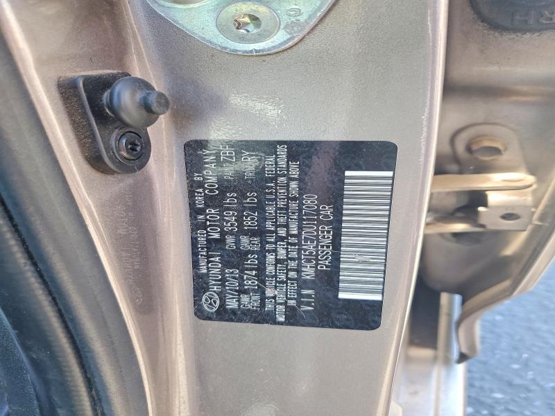 Продаж на аукціоні авто 2013 Hyundai Accent, vin: KMHCT5AE7DU117080, номер лоту: 57270146