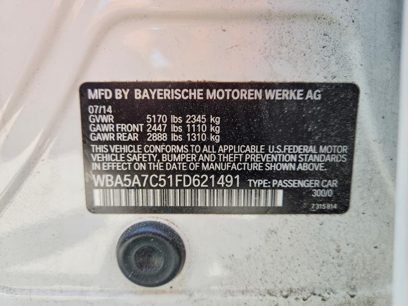 Aukcja sprzedaży 2015 Bmw 528, vin: WBA5A7C51FD621491, numer aukcji: 55700536