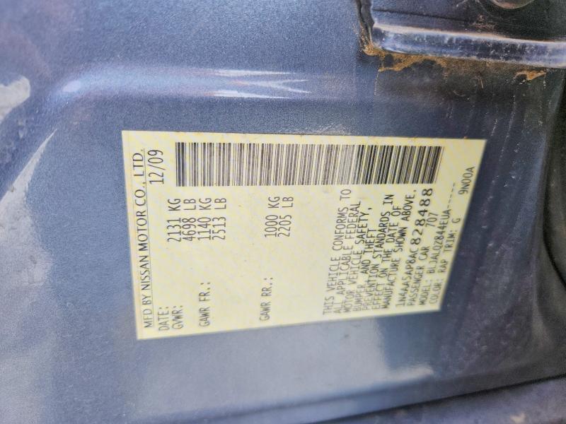 Aukcja sprzedaży 2010 Nissan Maxima, vin: 1N4AA5AP8AC828488, numer aukcji: 57682886