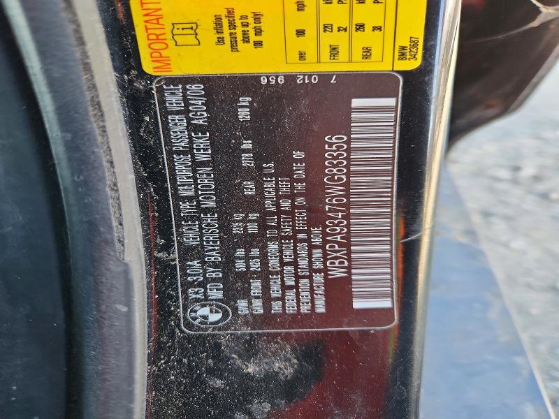 Продаж на аукціоні авто 2006 Bmw I3, vin: WBXPA93476WG83356        , номер лоту: 56740046