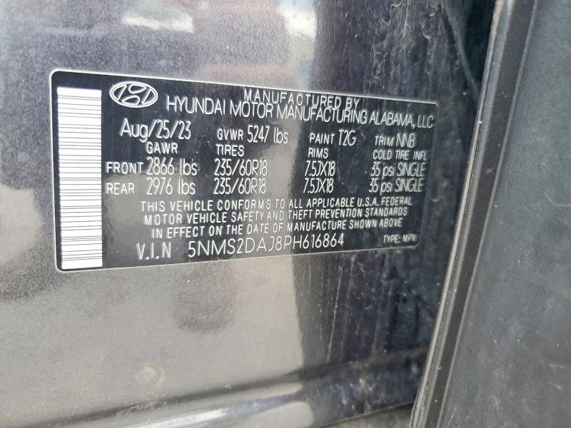 Продажа на аукционе авто 2023 Hyundai Santa Fe, vin: 5NMS2DAJ8PH616864, номер лота: 58874686