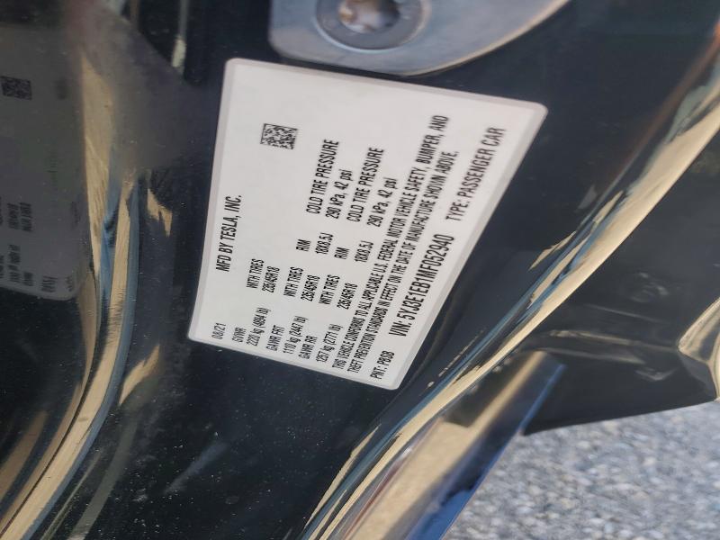 Aukcja sprzedaży 2021 Tesla Model 3, vin: 5YJ3E1EB1MF052940, numer aukcji: 58722596
