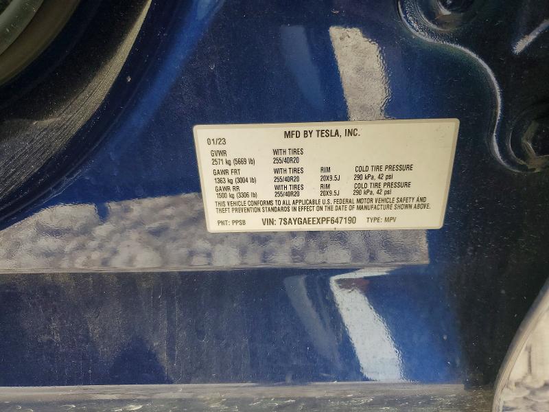 Aukcja sprzedaży 2023 Tesla Model Y, vin: 7SAYGAEEXPF647190, numer aukcji: 56084546