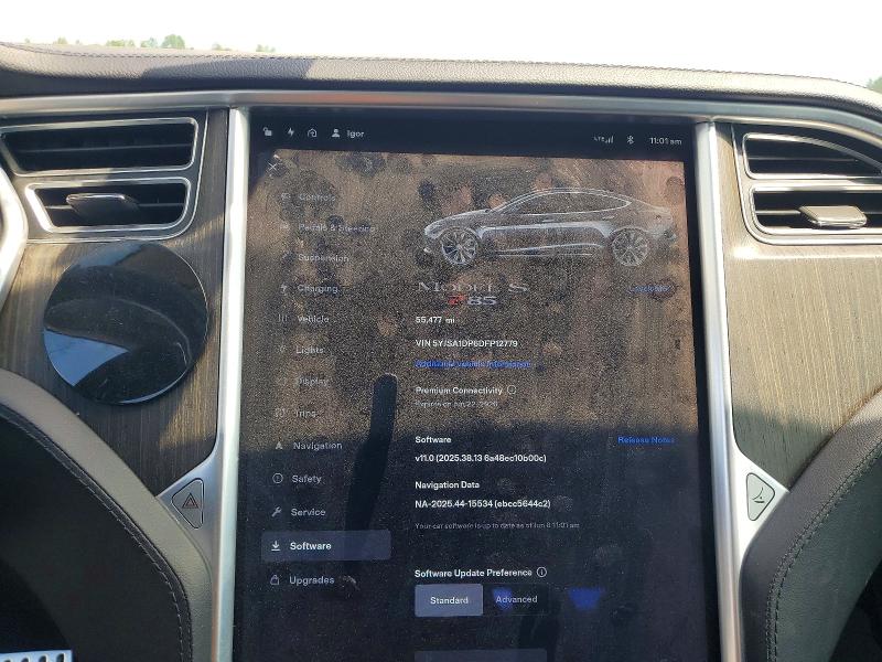 56459136 :رقم المزاد ، 5YJSA1DP6DFP12779 vin ، 2013 Tesla Model S مزاد بيع