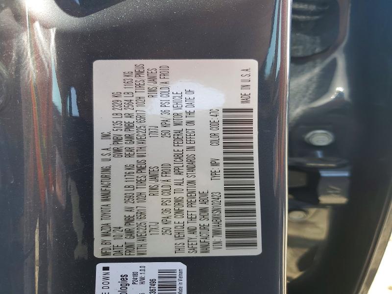 Aukcja sprzedaży 2025 Mazda Cx-50, vin: 7MMVAABWXSN102423, numer aukcji: 58930106