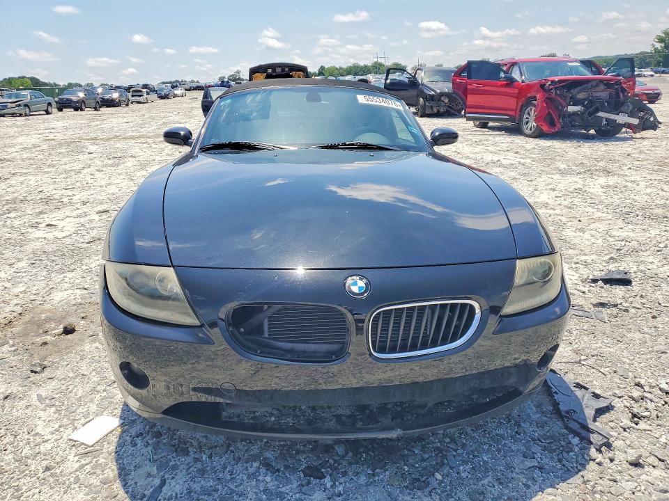 55534076 :رقم المزاد ، 4USBT335X5LS54243 vin ، 2005 Bmw Z4 مزاد بيع