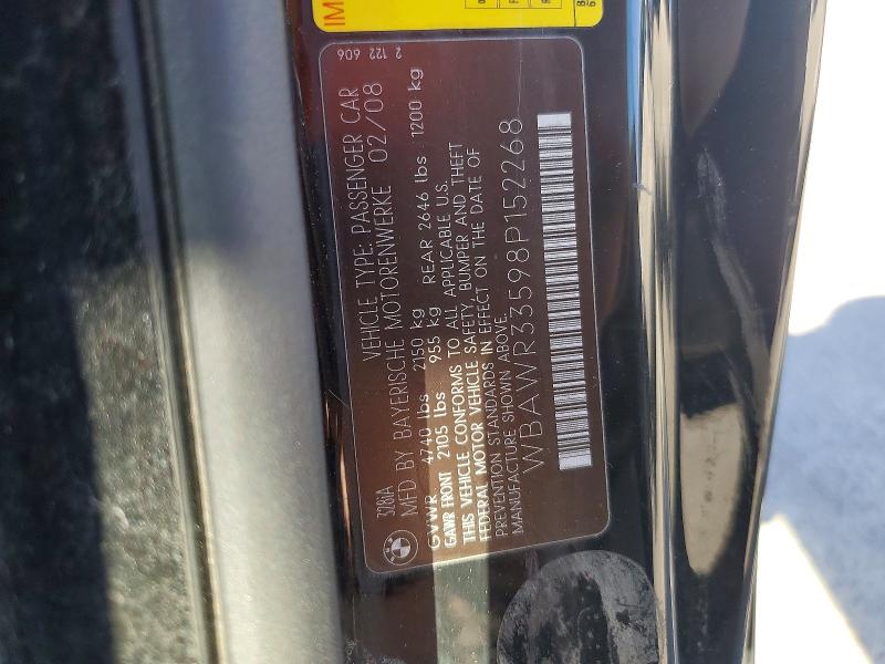 56021906 :رقم المزاد ، WBAWR33598P152268 vin ، 2008 Bmw 328 مزاد بيع