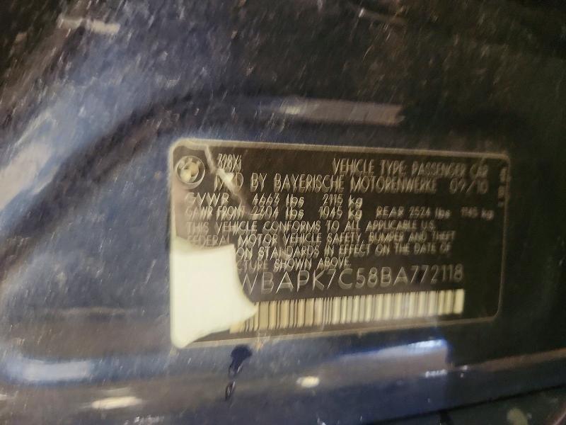 Продаж на аукціоні авто 2011 Bmw 328, vin: WBAPK7C58BA772118, номер лоту: 55582406