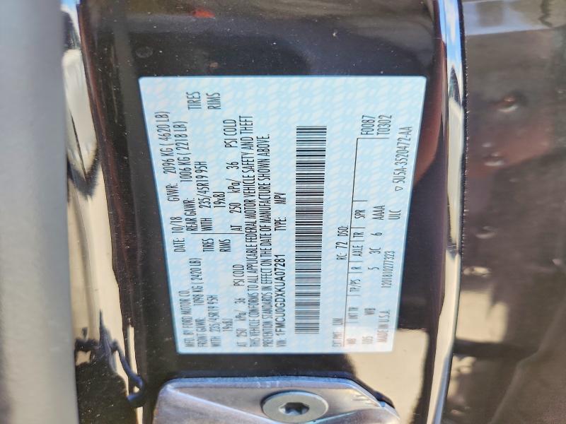 Aukcja sprzedaży 2019 Ford Escape, vin: 1FMCU0GDXKUA07281, numer aukcji: 57378586