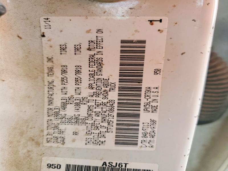 Продажа на аукционе авто 2015 Toyota Tundra, vin: 5TFUM5F12FX060428, номер лота: 55744516