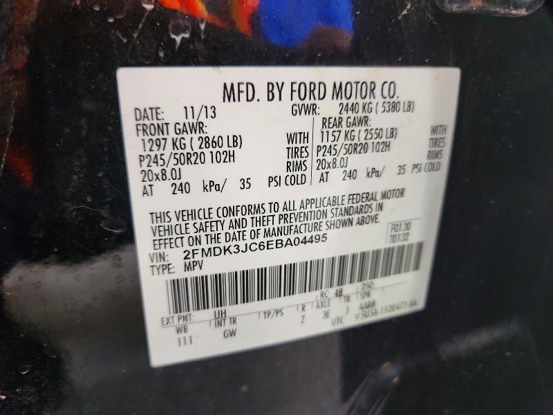 Продажа на аукционе авто 2014 Ford Edge, vin: 2FMDK3JC6EBA04495, номер лота: 57396966