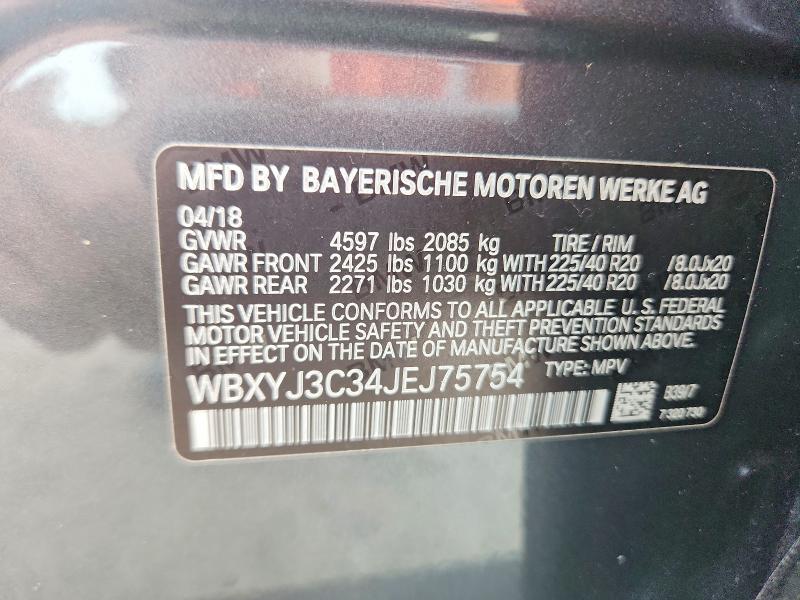 Продаж на аукціоні авто 2018 Bmw X2, vin: WBXYJ3C34JEJ75754, номер лоту: 55056336