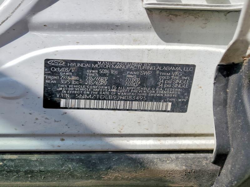 Aukcja sprzedaży 2018 Hyundai Santa Fe Sport, vin: 5NMZTDLB9JH083495, numer aukcji: 55357886