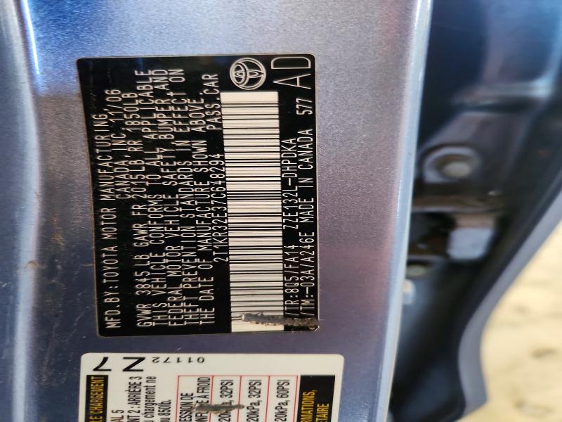 Продаж на аукціоні авто 2007 Toyota Corolla Matrix, vin: 2T1KR32E37C648294, номер лоту: 56627166