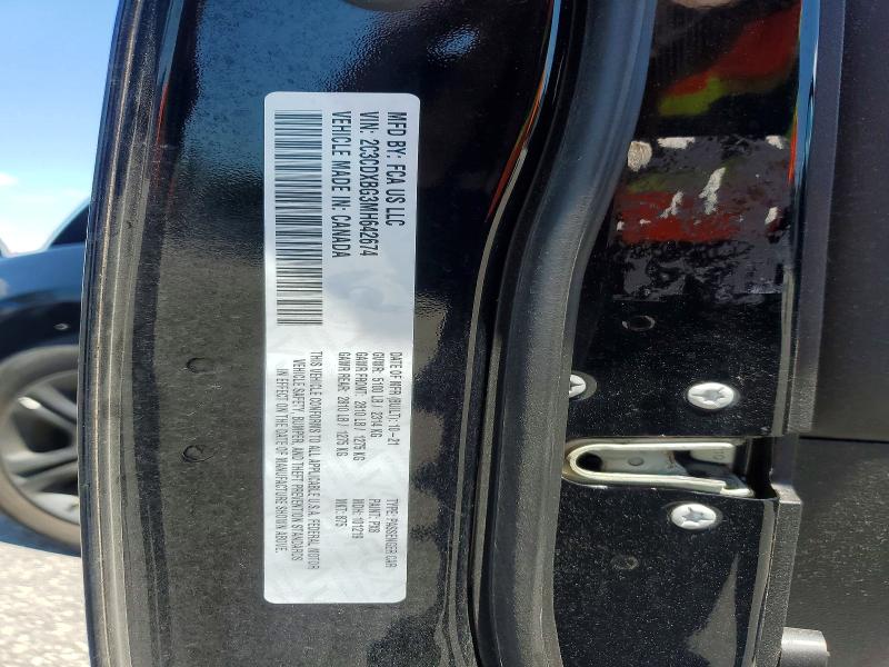 85979805 :رقم المزاد ، 2C3CDXBG3MH642674 vin ، 2021 Dodge Charger مزاد بيع
