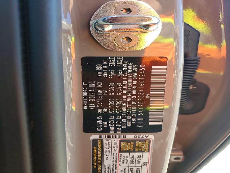 Aukcja sprzedaży 2026 Kia Ev9, vin: 5XYADFS5XTG019450, numer aukcji: 58294956