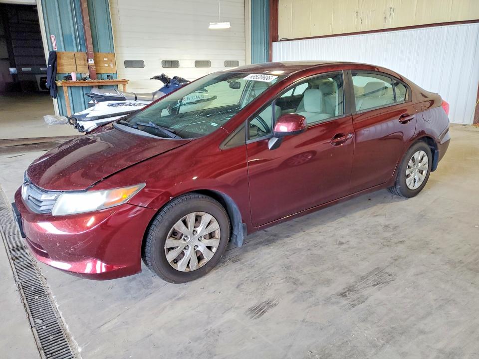 Продаж на аукціоні авто 2012 Honda Civic, vin: 19XFB2F52CE038599, номер лоту: 58530906