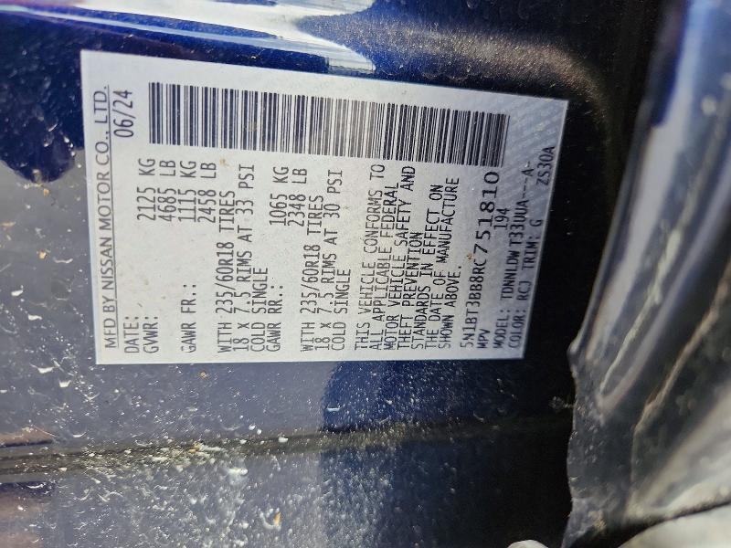 Продажа на аукционе авто 2024 Nissan Rogue, vin: 5N1BT3BB8RC751810, номер лота: 57151466
