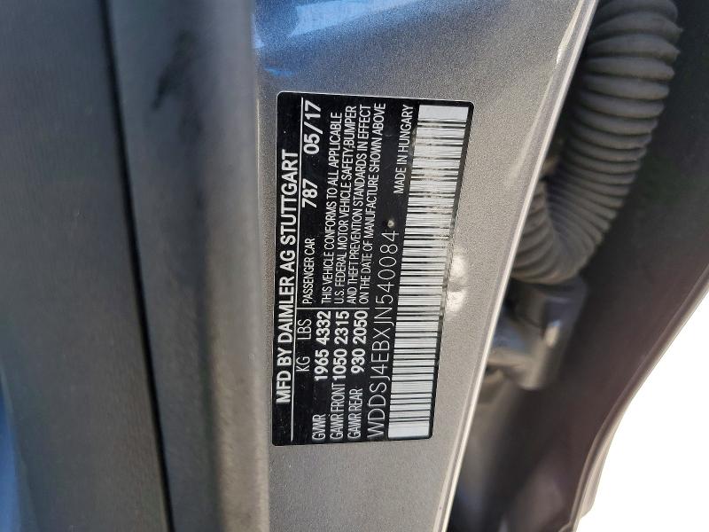 56982916 :رقم المزاد ، WDDSJ4EBXJN540084 vin ، 2018 Mercedes-benz Cla مزاد بيع