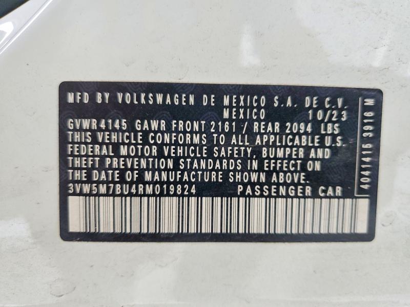 57220896 :رقم المزاد ، 3VW5M7BU4RM019824 vin ، 2024 Volkswagen Jetta مزاد بيع