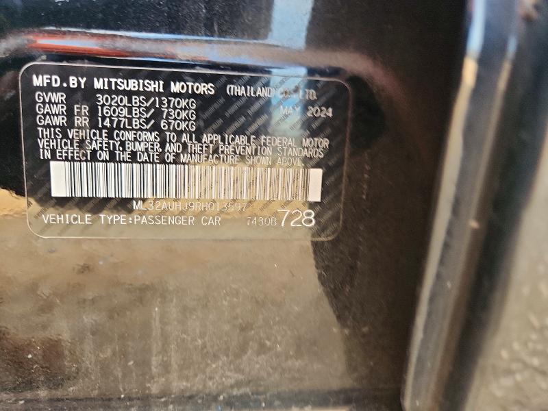 Продажа на аукционе авто 2024 Mitsubishi Mirage, vin: ML32AUHJ9RH013597, номер лота: 55617776